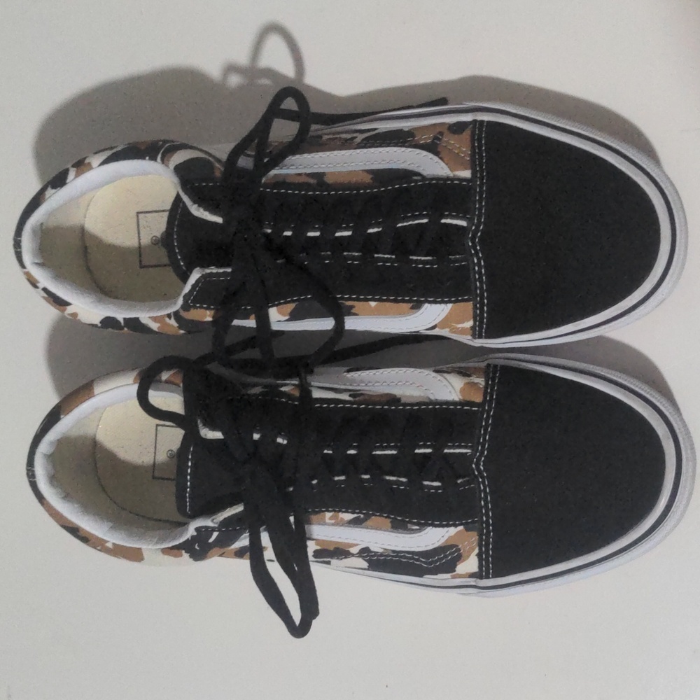 Vans Off The Wall Unisex Lace Up Animal Print Sneakers Shoes Men's 7.5 / Women 9